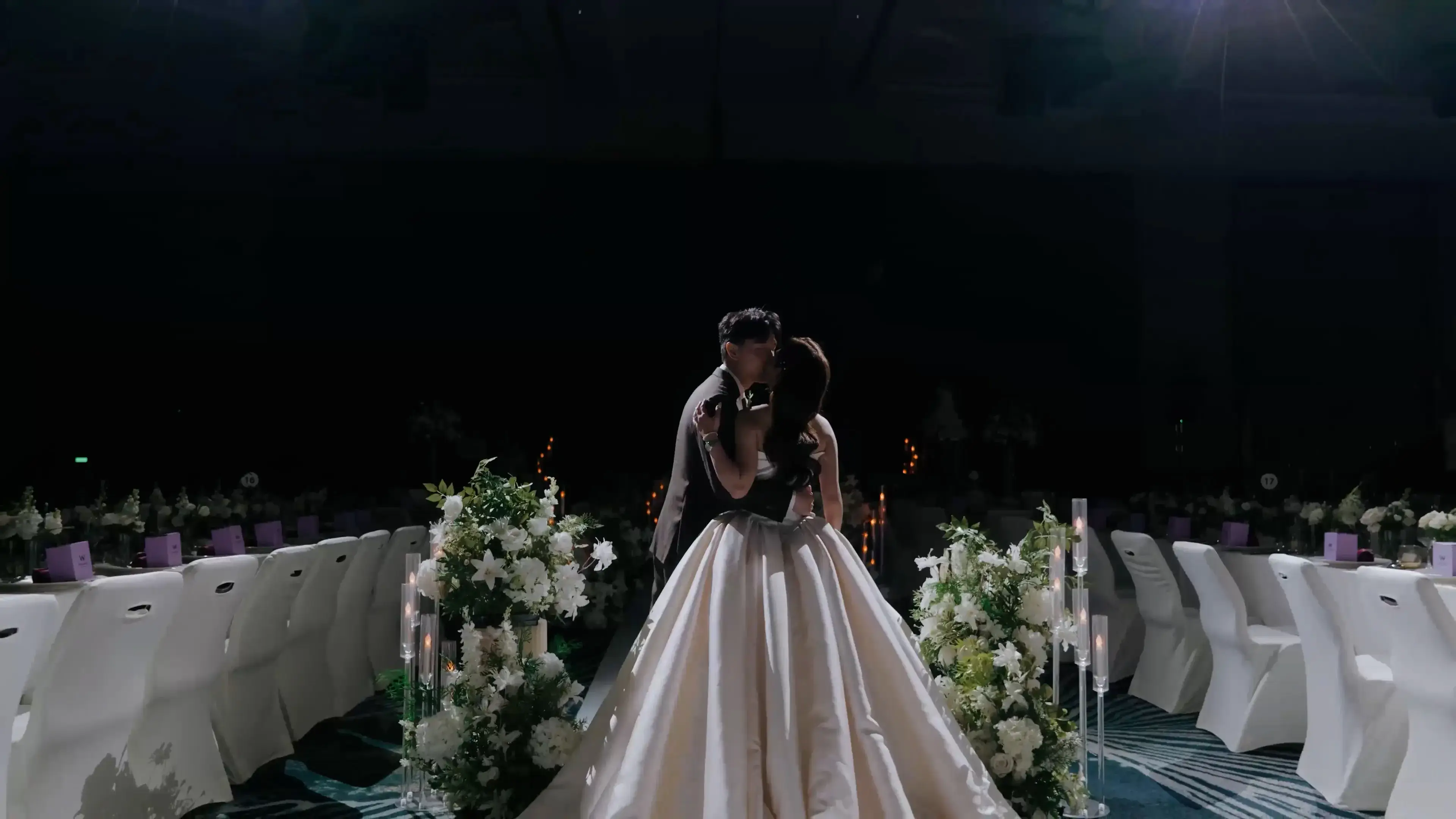 Bride and groom video shoot at W Singapore - Sentosa Cove