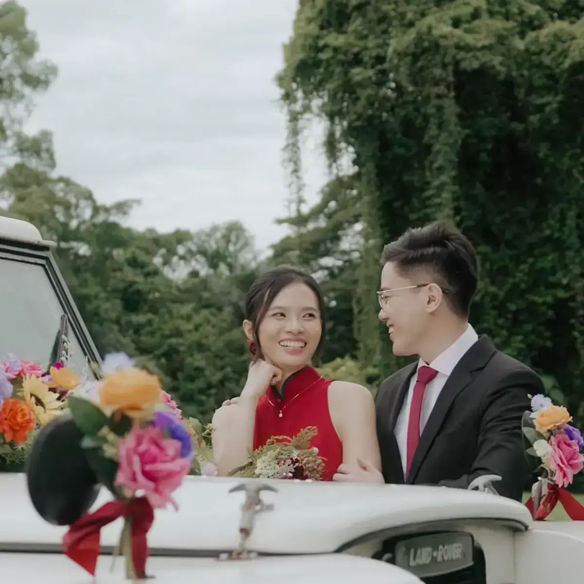 Alfred & Joanne wedding film still