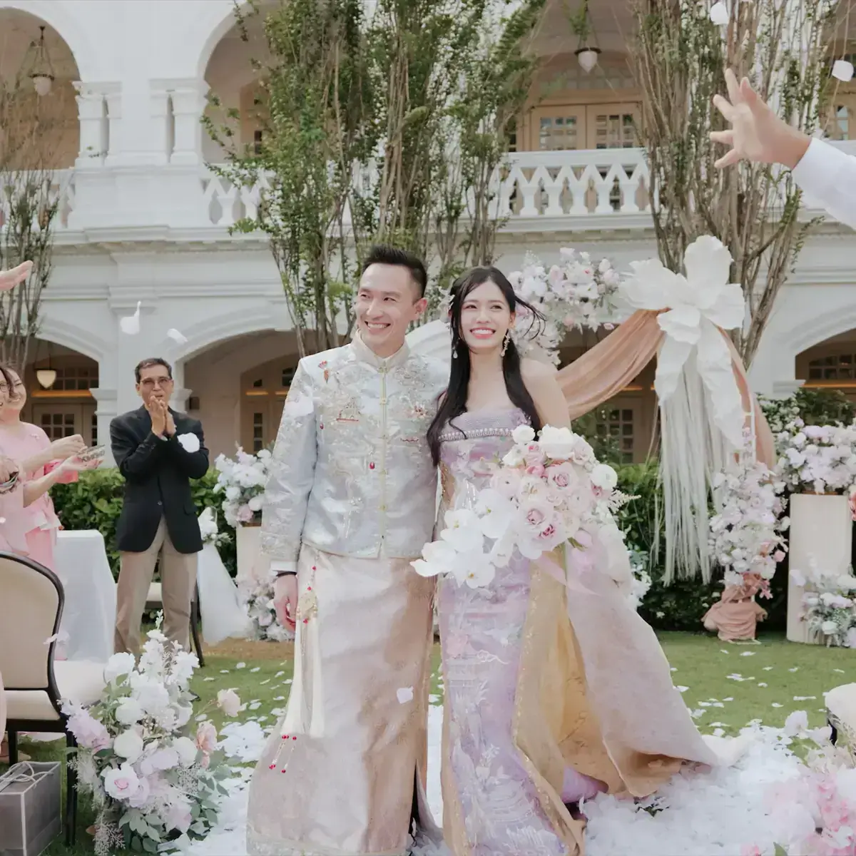 David & Alva wedding film still