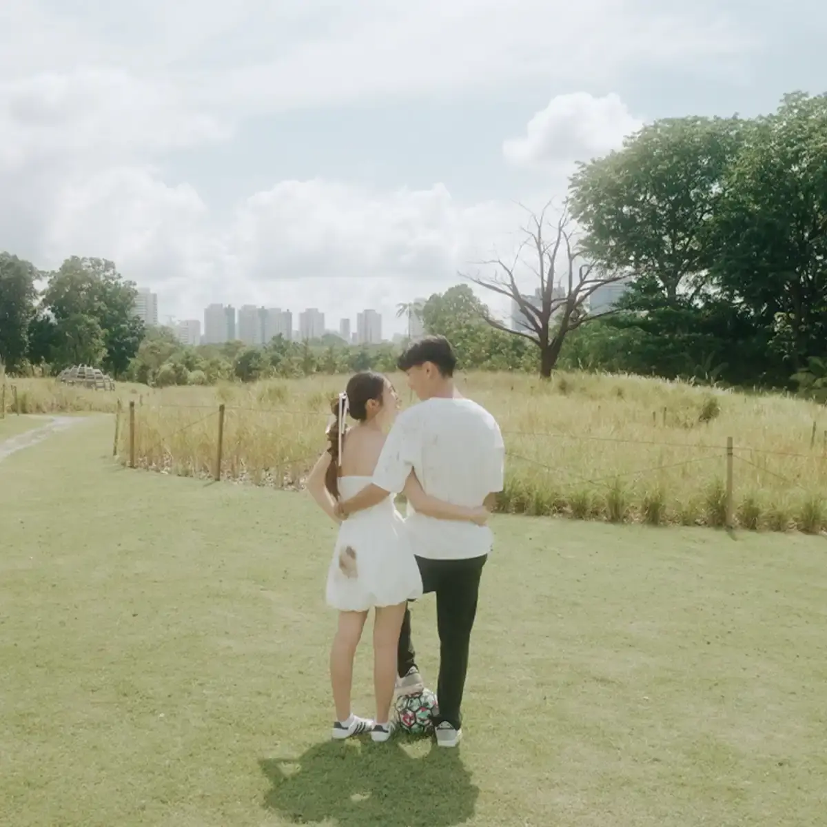 Joel & Glenda wedding film still