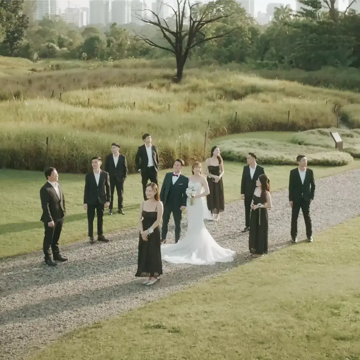Stephen & Leia wedding film still